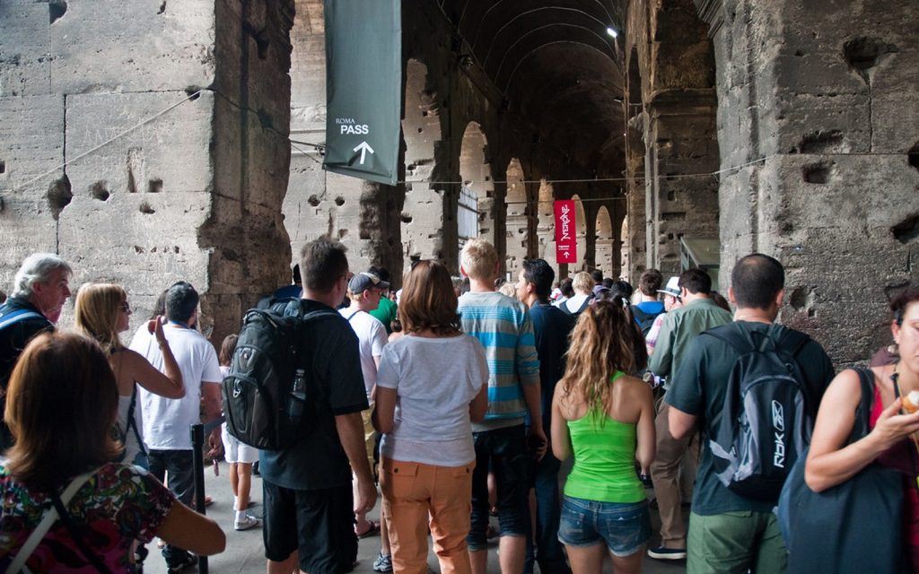 Rome, Colisée et quartier touristique