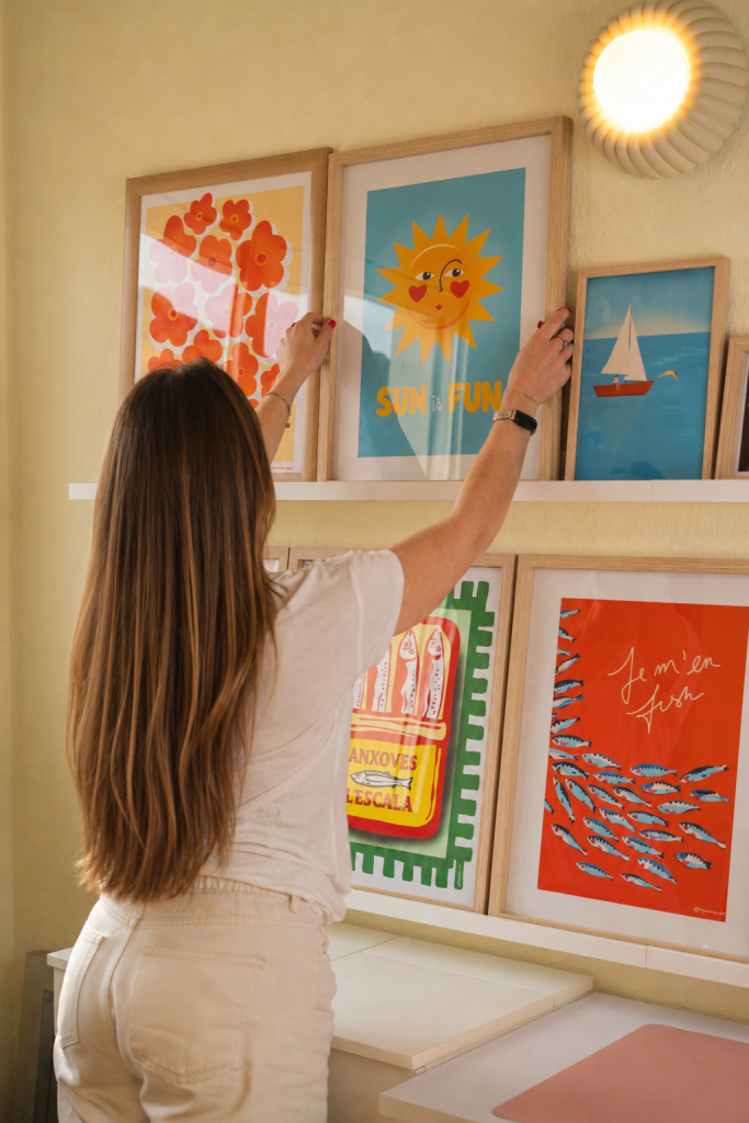 Affiches Pommie colorées inspirées par la mer et le soleil